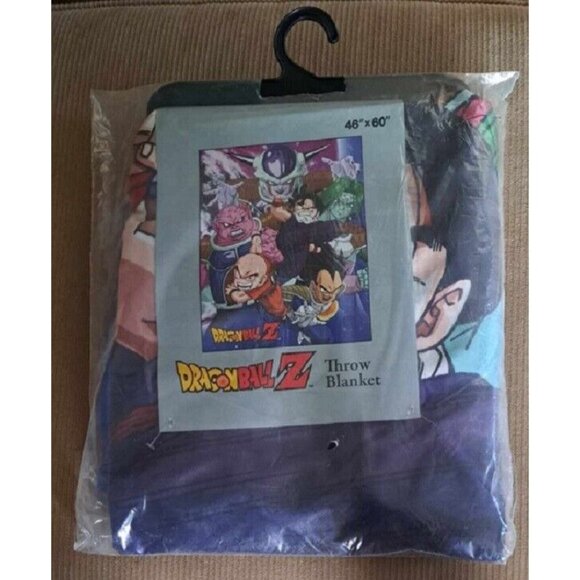 Dragon Ball Vegeta New Fleece Throw Gift Blanket DragonBall Z Zarbon Krillin NIP - Picture 2 of 2